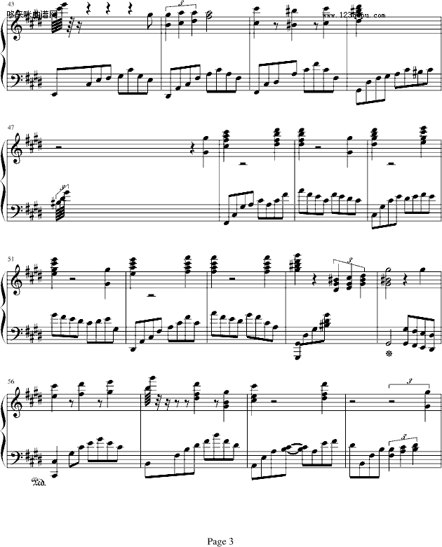 佣兵天下——巨星陨落-demonaprince钢琴曲谱（图3）
