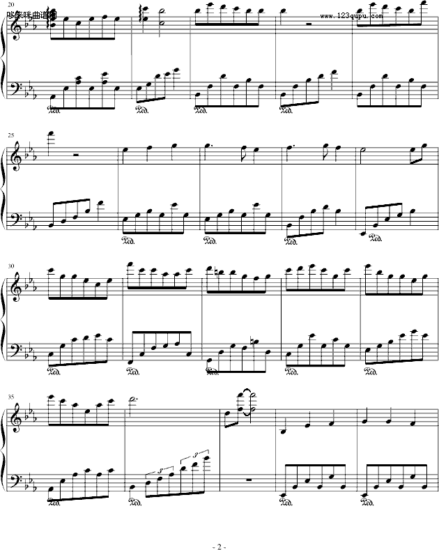 朋友-清代皇帝钢琴曲谱（图2）