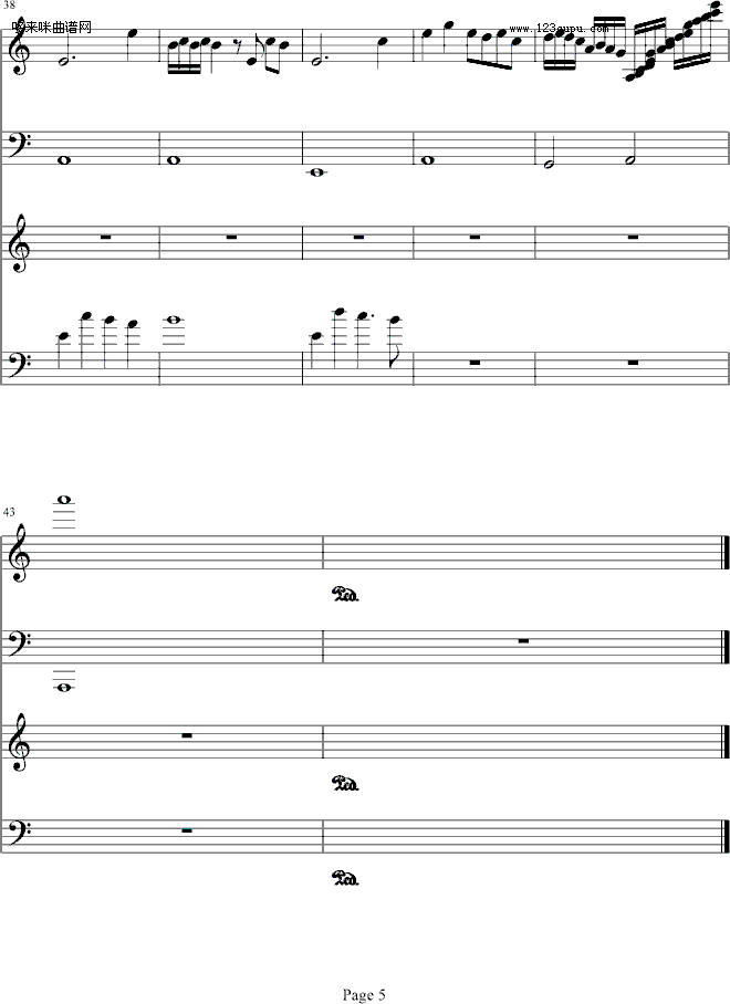 狐魅-凤鸣钢琴曲谱（图5）