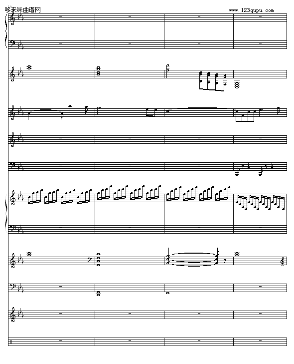悲伤的回忆-緋村剑心钢琴曲谱（图4）