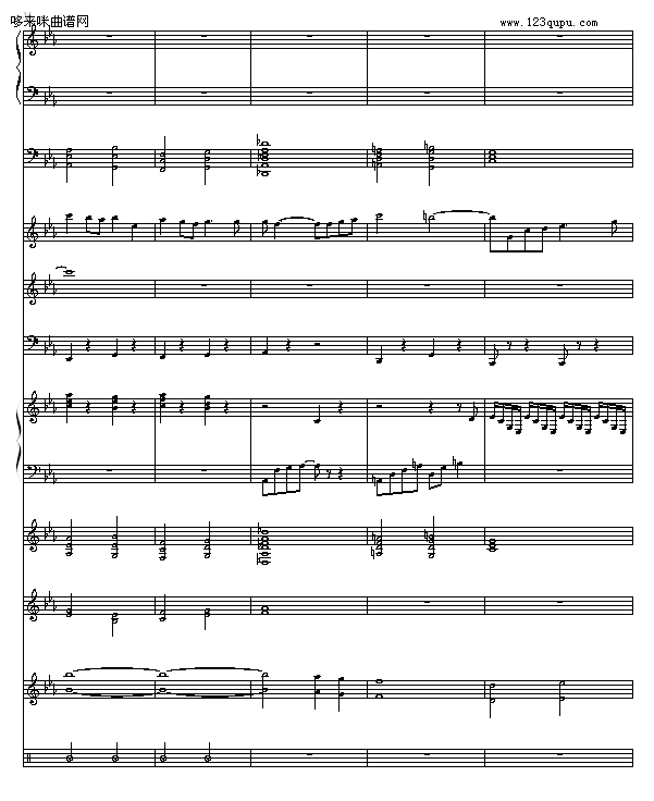 悲伤的回忆-緋村剑心钢琴曲谱（图8）