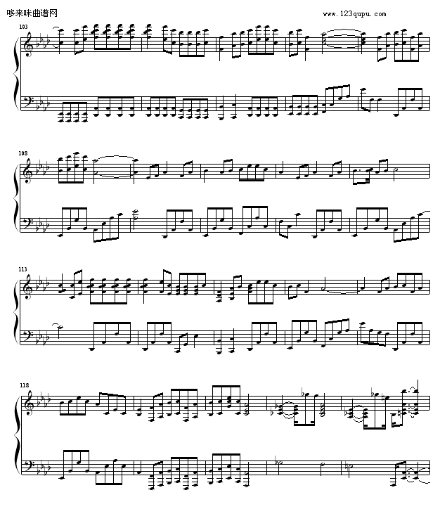 Asian Dream Song-久石让钢琴曲谱（图6）