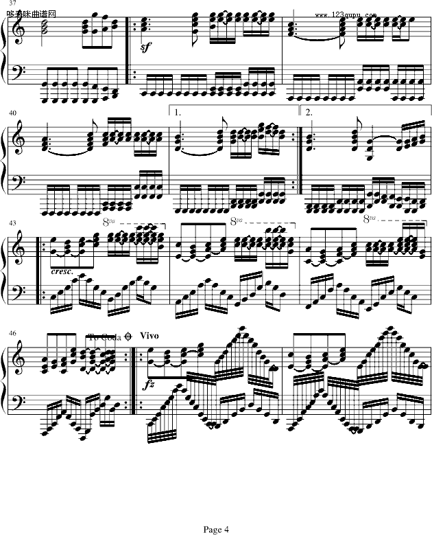 回忆起从前-SilverRay钢琴曲谱（图4）