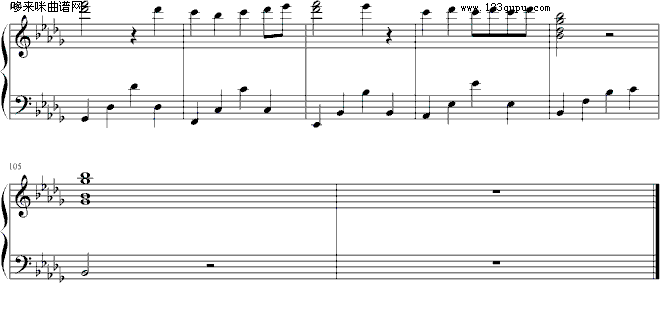 没有名字的曲-诗钢琴曲谱（图5）