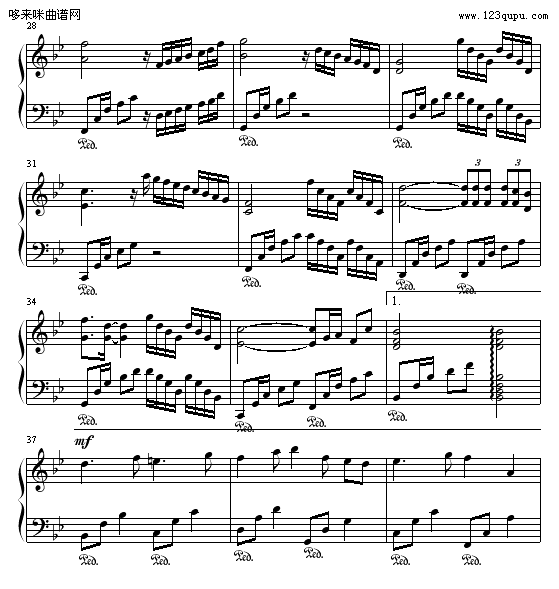 冬的迷茫-兰田日暖钢琴曲谱（图3）