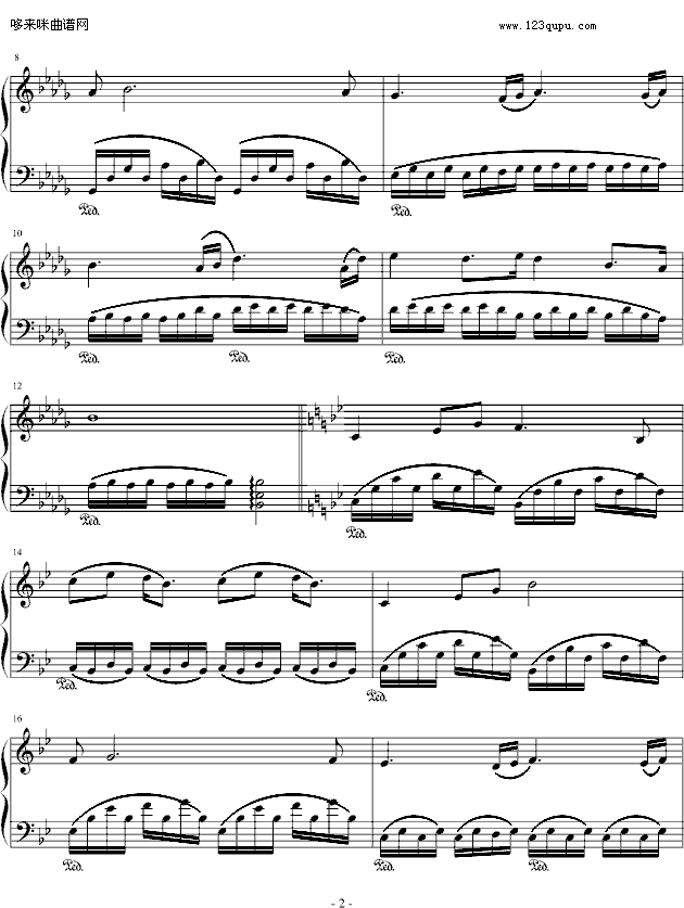 战斗-仙剑奇侠传钢琴曲谱（图2）