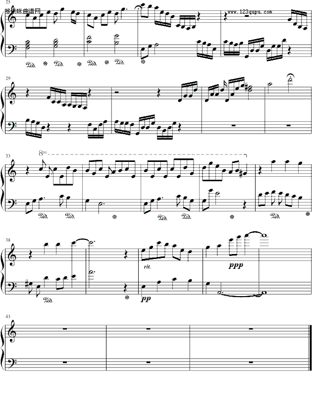 昔日回声-(原版)-dacy钢琴曲谱（图2）