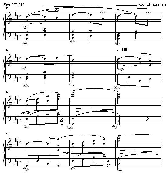 爱与怀念-致大海钢琴曲谱（图2）