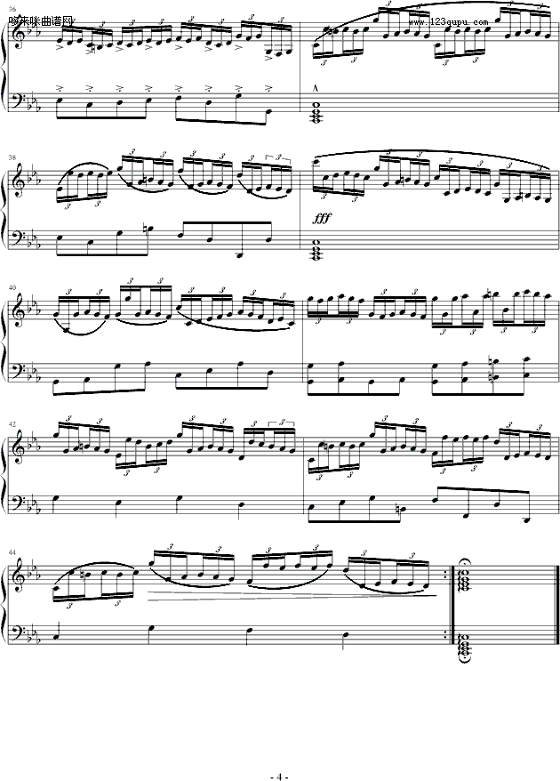 c小调练习曲-曹博来钢琴曲谱（图4）