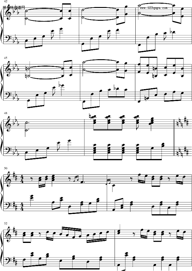 “最後”の變奏曲-言主任钢琴曲谱（图4）