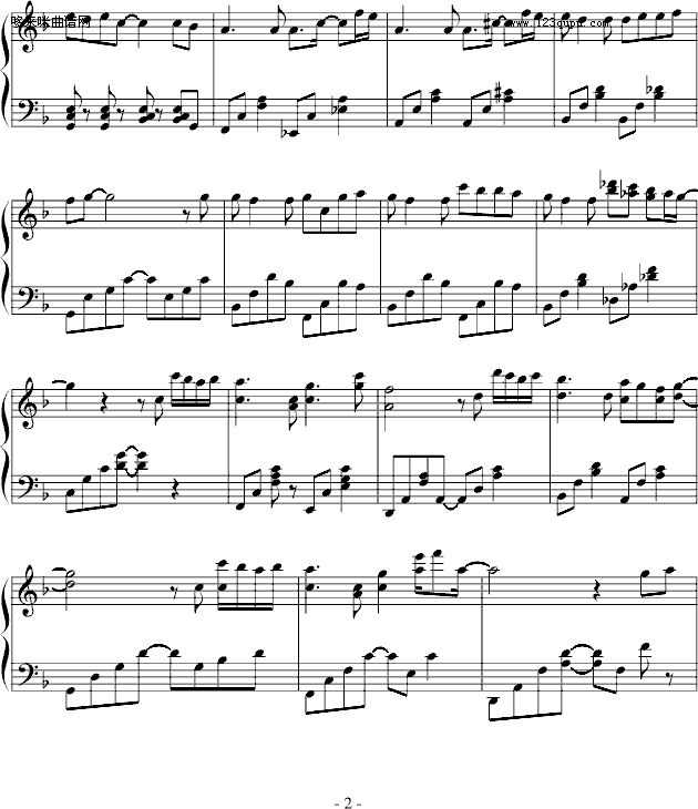 before-琴☆归宿钢琴曲谱（图2）