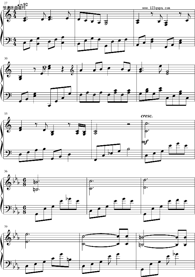 “最後”の變奏曲-言主任钢琴曲谱（图3）
