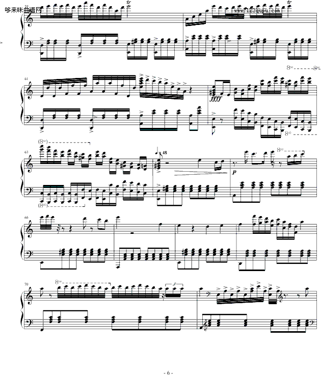 雨-心兰钢琴曲谱（图6）
