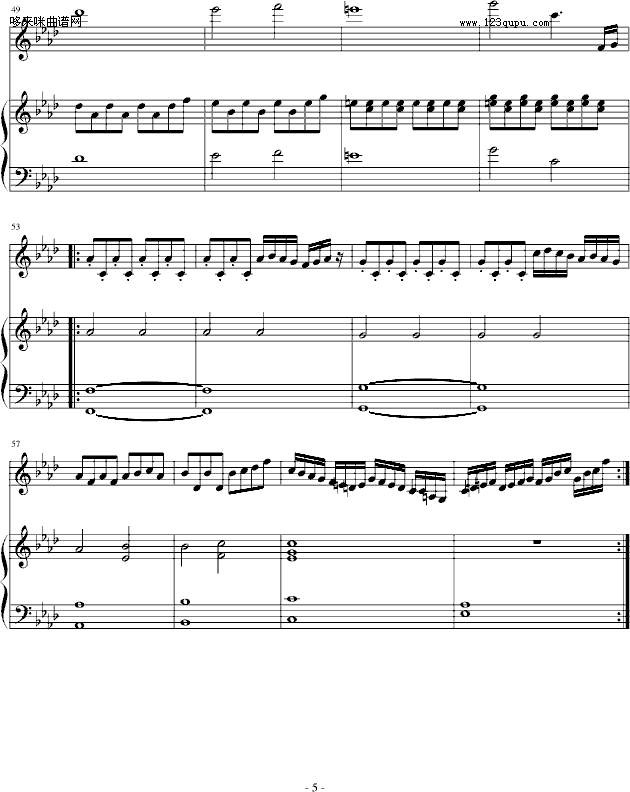 赤信号--劲乐团中的经典歌曲-游戏钢琴曲谱（图5）