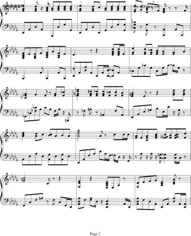 The Music Of The Night-舞剧钢琴曲谱（图2）