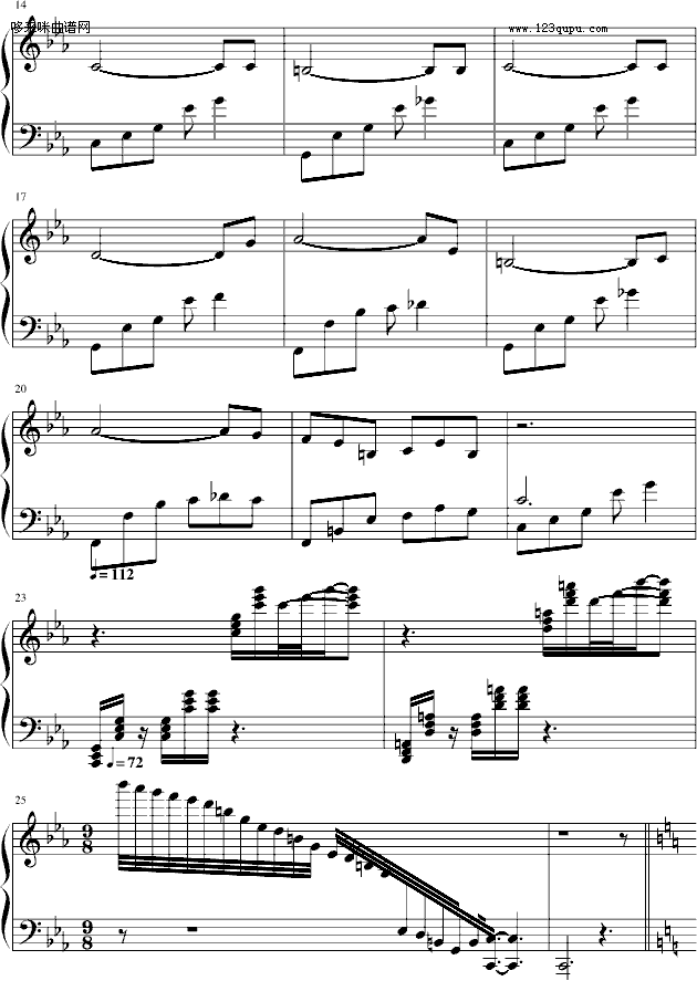 “最後”の變奏曲-言主任钢琴曲谱（图2）