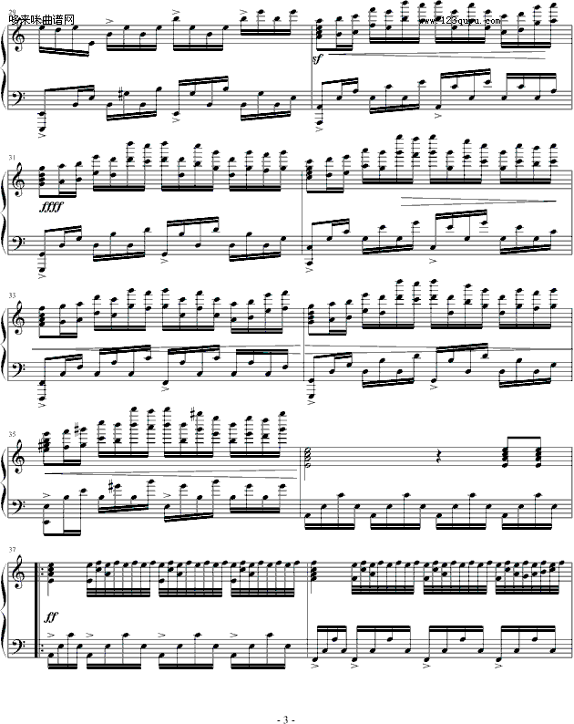 雨-心兰钢琴曲谱（图3）