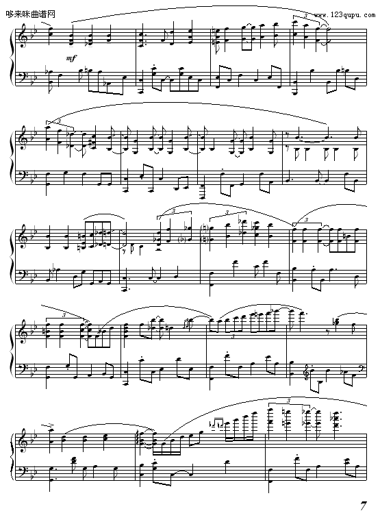 芒椰奶西-.學會︷放棄.钢琴曲谱（图7）