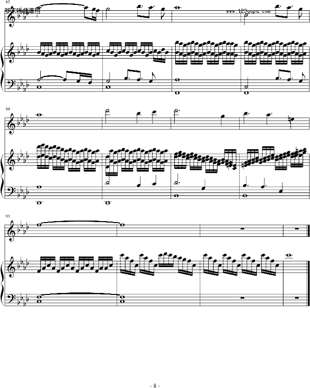 赤信号--劲乐团中的经典歌曲-游戏钢琴曲谱（图8）