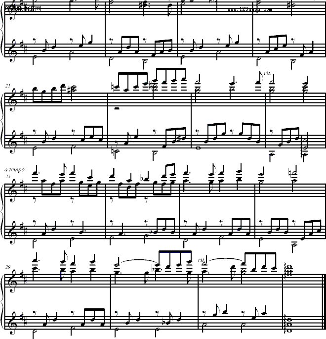 八音盒-blue16钢琴曲谱（图2）