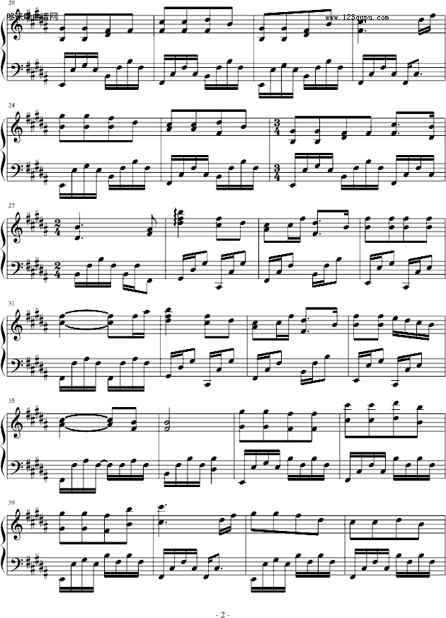 Long Long Journey-Enya恩雅-恩雅钢琴曲谱（图2）