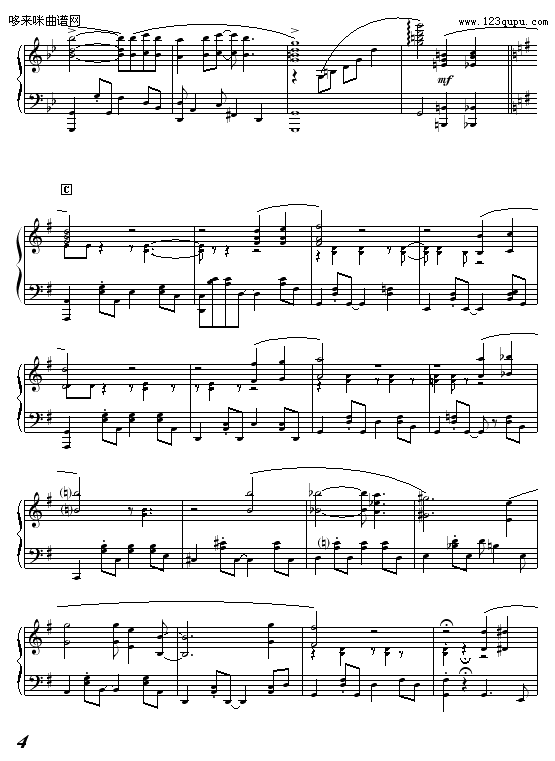 芒椰奶西-.學會︷放棄.钢琴曲谱（图4）
