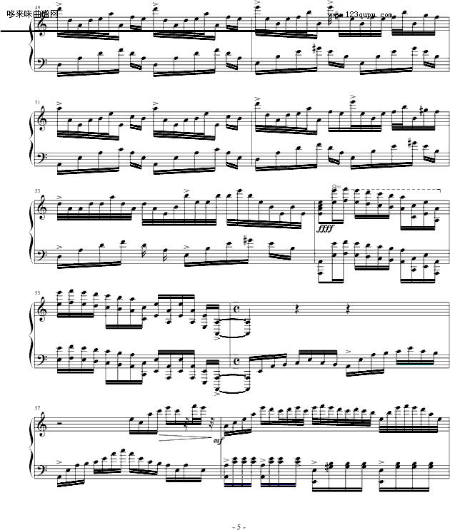 雨-心兰钢琴曲谱（图5）