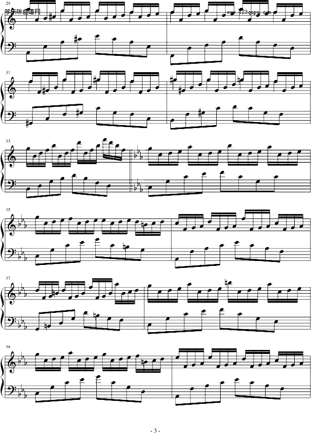 梦中漫游记-windtsao钢琴曲谱（图3）