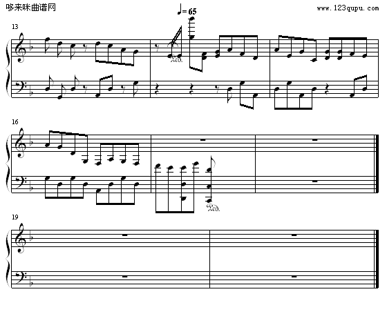 落叶-网彦钢琴曲谱（图2）