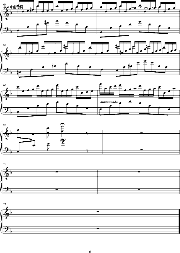 梦中漫游记-windtsao钢琴曲谱（图6）