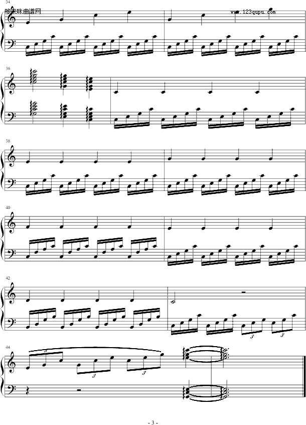 伤感-龙斯明钢琴曲谱（图3）