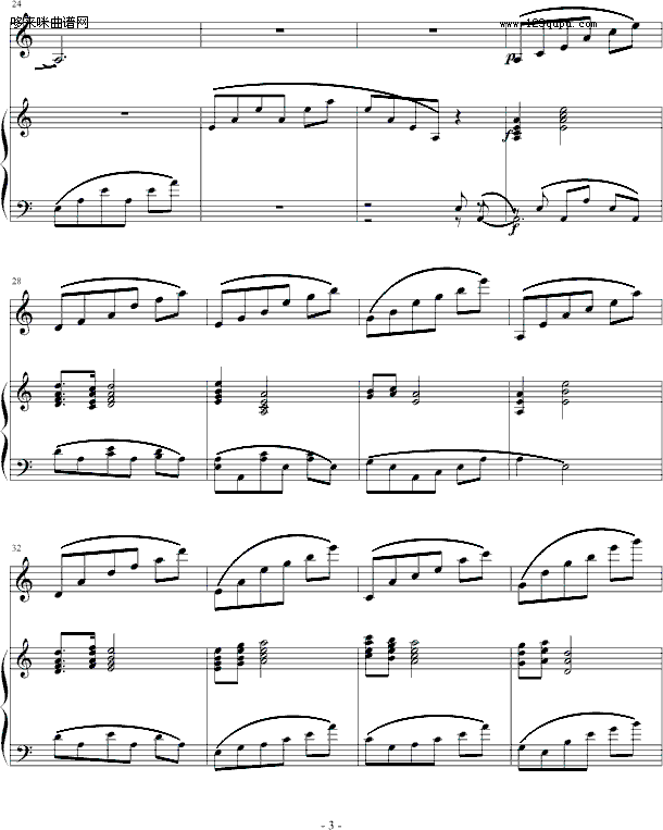 My love-黑键钢琴曲谱（图3）