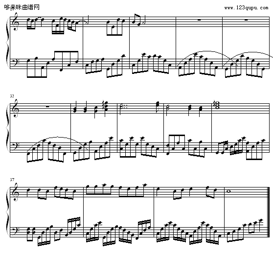 闲曲1-啊西钢琴曲谱（图2）