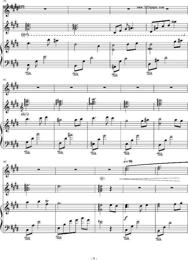 梦中的相遇-Bach钢琴曲谱（图5）