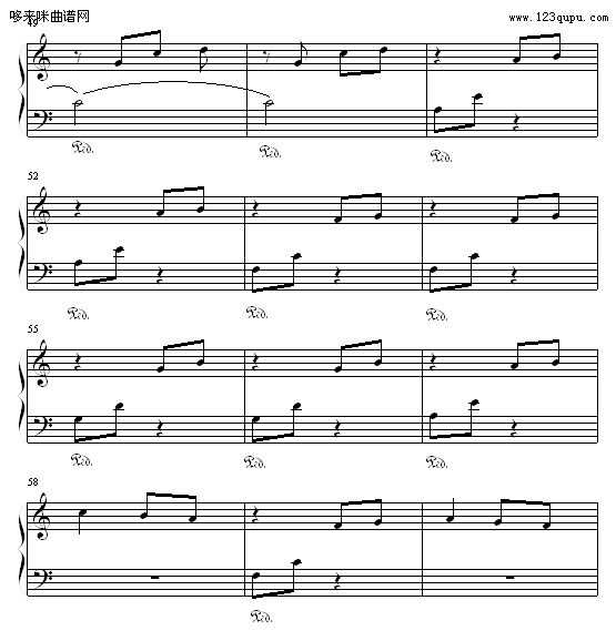 安静的心-小菲侠钢琴曲谱（图5）