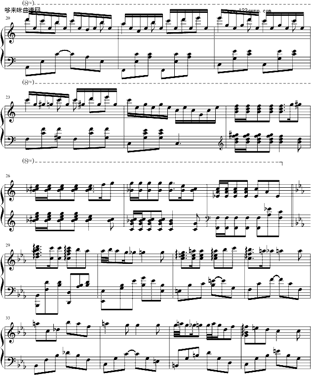 小奏鸣曲(第一章)-乐侠钢琴曲谱（图2）