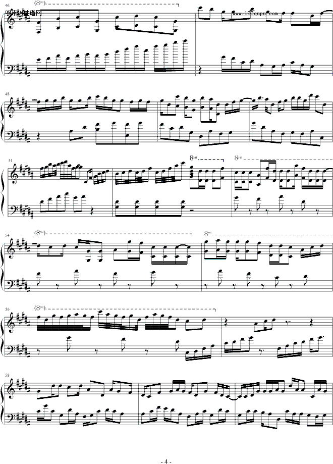 水岸风堤-影子·灵魂钢琴曲谱（图4）