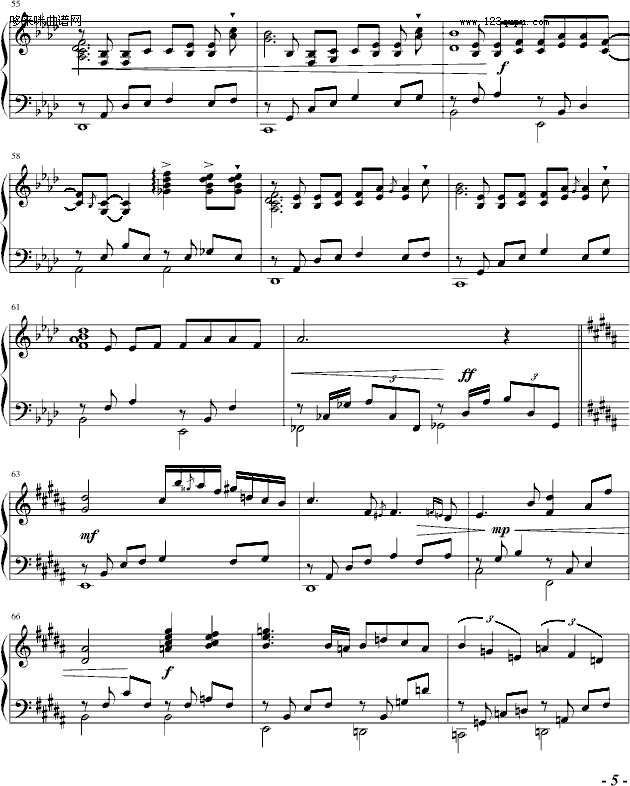 雨巷-追梦人钢琴曲谱（图5）
