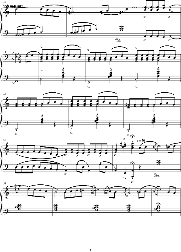 斯拉夫之歌-南山钢琴曲谱（图3）
