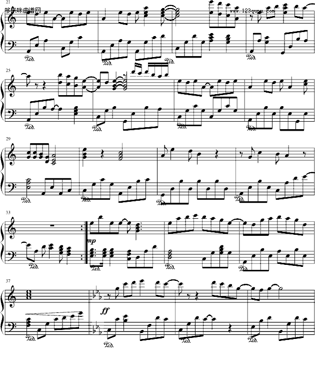 今生前世的樱花-影子·灵魂钢琴曲谱（图2）