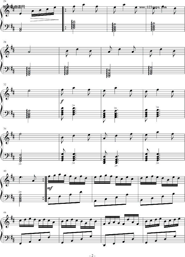 欲哭无泪-龙斯明钢琴曲谱（图2）