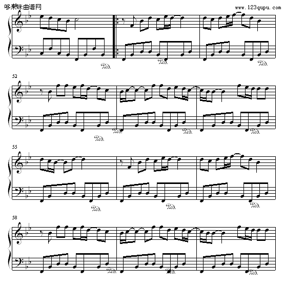 想不起-维也纳之子钢琴曲谱（图5）