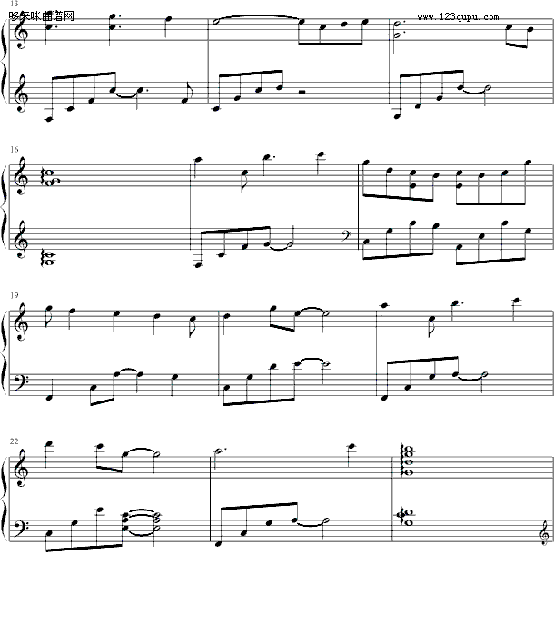 雨-昨天钢琴曲谱（图2）