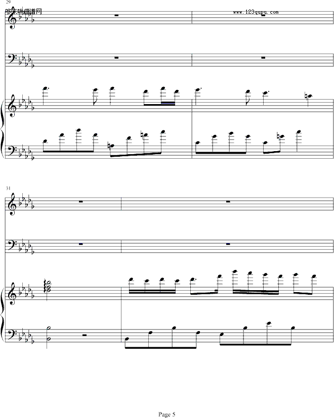 926的泪-哈迪钢琴曲谱（图5）