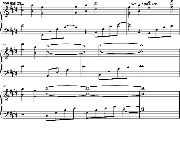 迴梦游仙-自创钢琴版-影视钢琴曲谱（图5）