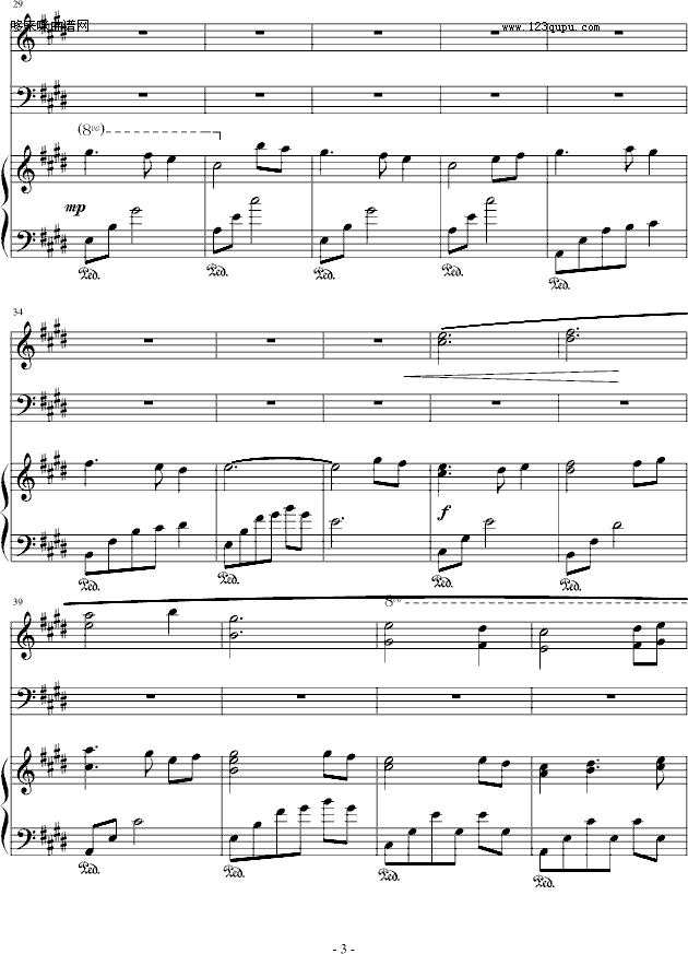梦中的相遇-Bach钢琴曲谱（图3）