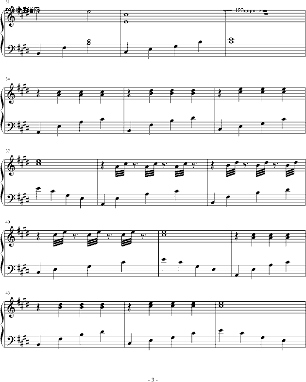 迴梦游仙-自创钢琴版-影视钢琴曲谱（图3）