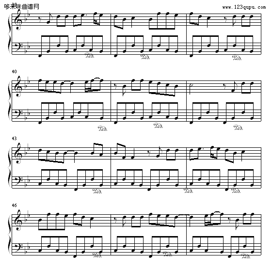 想不起-维也纳之子钢琴曲谱（图4）