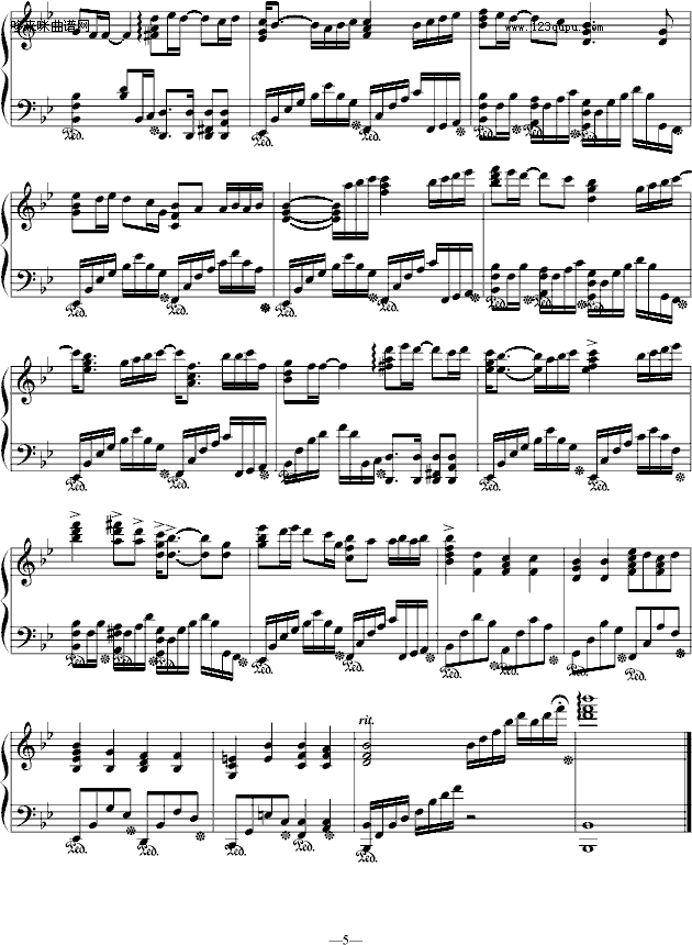看到梦之后-名侦探柯南钢琴曲谱（图5）