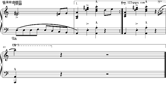 斯拉夫之歌-南山钢琴曲谱（图4）